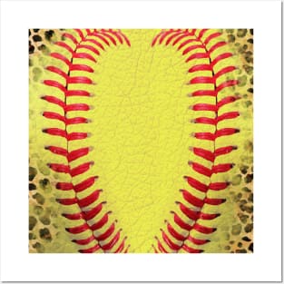 Cheetah softball sport mom Posters and Art